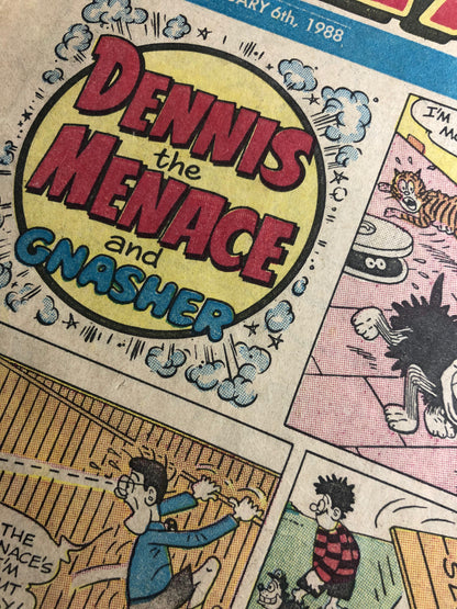 Dennis The Menace & GNASHER Issue #2377 / The Beano 1988