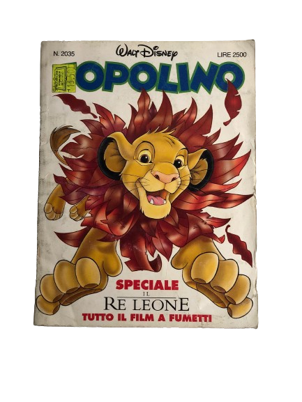 " IL RE LEONE "Topolino Comic Issue #2035 / Walt Disney