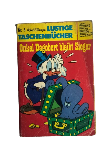 "Onkel Dagobert Bleibt Sieger" Lustiges Taschenbuch Nr.d5 / Walt Disney 1971