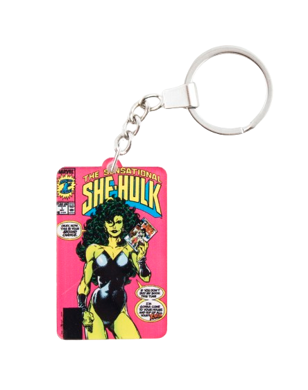 The Sensational She-Hulk #1  Double Sided Acrylic Keychain / 1989 Marvel Comics Keychain